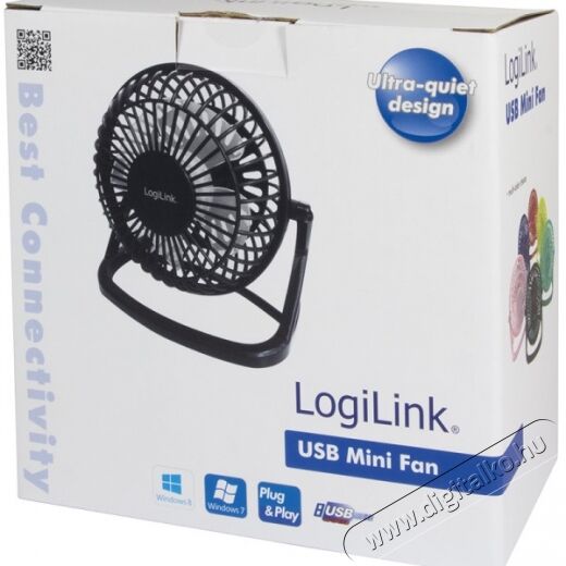 LogiLink UA0192 USB-s asztali ventil&aacute;tor Iroda &eacute;s sz&aacute;m&iacute;t&aacute;stechnika - Notebook kieg&eacute;sz&iacute;tő - USB ventil&aacute;tor - 326119