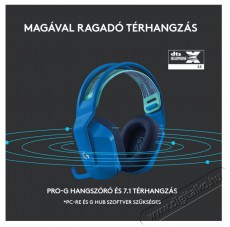 Logitech G733 Lightspeed Wireless RGB gamer headset - k&eacute;k Audio-Video / Hifi / Multim&eacute;dia - F&uuml;l &eacute;s Fejhallgat&oacute;k - Fejhallgat&oacute; mikrofonnal / headset - 379642