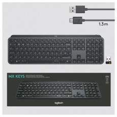 Logitech MX Keys vezet&eacute;k n&eacute;lk&uuml;li billentyűzet h&aacute;tt&eacute;rvil&aacute;g&iacute;t&aacute;ssal, US layout (920-009415) Iroda &eacute;s sz&aacute;m&iacute;t&aacute;stechnika - Billentyűzet / billentyűzet szett - Vezet&eacute;k n&eacute;lk&uuml;li - 400295