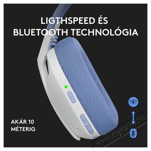 Logitech G435 Lightspeed Wireless feh&eacute;r gamer headset Audio-Video / Hifi / Multim&eacute;dia - F&uuml;l &eacute;s Fejhallgat&oacute;k - Fejhallgat&oacute; mikrofonnal / headset - 384925