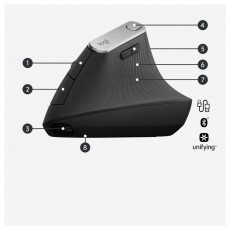 Logitech MX Vertical vezet&eacute;k n&eacute;lk&uuml;li vertik&aacute;lis eg&eacute;r Iroda &eacute;s sz&aacute;m&iacute;t&aacute;stechnika - Eg&eacute;r - Vezet&eacute;k n&eacute;lk&uuml;li eg&eacute;r - 408437
