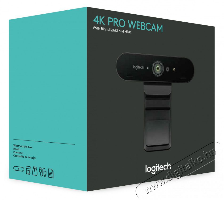 Logitech Brio Ultra HD Pro webkamera Iroda &eacute;s sz&aacute;m&iacute;t&aacute;stechnika - Webkamera - 428542