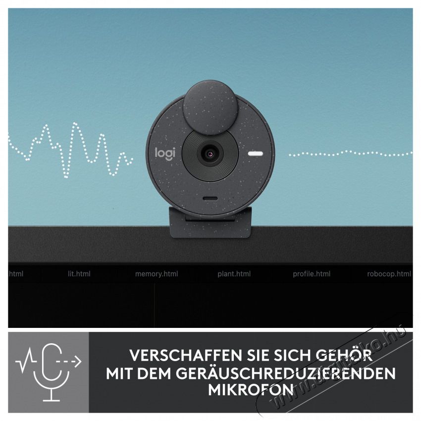 Logitech 960-001436 Brio 300 grafitsz&uuml;rke webkamera Iroda &eacute;s sz&aacute;m&iacute;t&aacute;stechnika - Webkamera - 465044