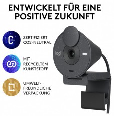 Logitech 960-001436 Brio 300 grafitsz&uuml;rke webkamera Iroda &eacute;s sz&aacute;m&iacute;t&aacute;stechnika - Webkamera - 465044