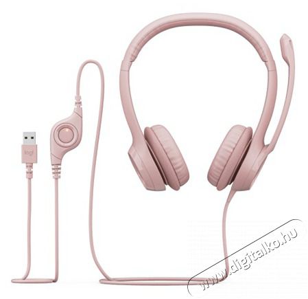 Logitech 981-001281 H390 USB-s r&oacute;zsasz&iacute;n mikrofonos fejhallgat&oacute; Audio-Video / Hifi / Multim&eacute;dia - F&uuml;l &eacute;s Fejhallgat&oacute;k - Fejhallgat&oacute; mikrofonnal / headset - 465043