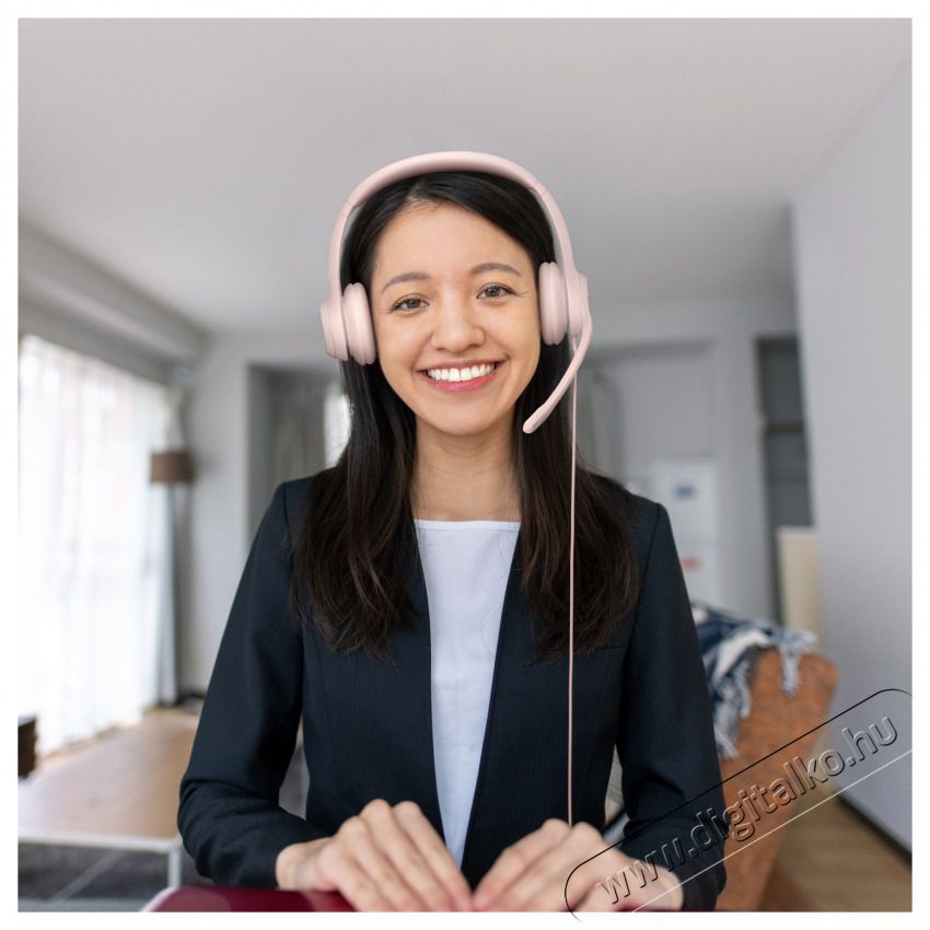 Logitech 981-001281 H390 USB-s r&oacute;zsasz&iacute;n mikrofonos fejhallgat&oacute; Audio-Video / Hifi / Multim&eacute;dia - F&uuml;l &eacute;s Fejhallgat&oacute;k - Fejhallgat&oacute; mikrofonnal / headset - 465043