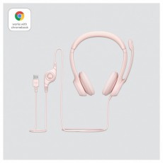 Logitech 981-001281 H390 USB-s r&oacute;zsasz&iacute;n mikrofonos fejhallgat&oacute; Audio-Video / Hifi / Multim&eacute;dia - F&uuml;l &eacute;s Fejhallgat&oacute;k - Fejhallgat&oacute; mikrofonnal / headset - 465043