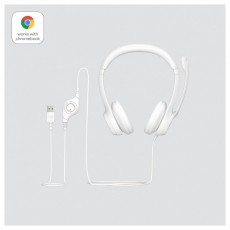 Logitech 981-001286 H390 USB-s feh&eacute;r mikrofonos fejhallgat&oacute; Audio-Video / Hifi / Multim&eacute;dia - F&uuml;l &eacute;s Fejhallgat&oacute;k - Fejhallgat&oacute; mikrofonnal / headset - 465042