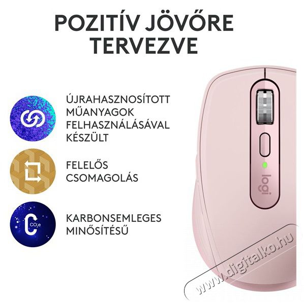 Logitech MX Anywhere 3S vezet&eacute;k n&eacute;lk&uuml;li r&oacute;zsasz&iacute;n eg&eacute;r Iroda &eacute;s sz&aacute;m&iacute;t&aacute;stechnika - Eg&eacute;r - Vezet&eacute;k n&eacute;lk&uuml;li eg&eacute;r - 476860