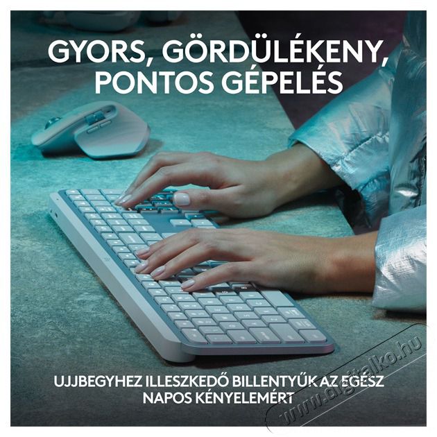 Logitech MX Keys S US sz&uuml;rke billentyűzet Iroda &eacute;s sz&aacute;m&iacute;t&aacute;stechnika - Billentyűzet / billentyűzet szett - Vezet&eacute;k n&eacute;lk&uuml;li - 476861