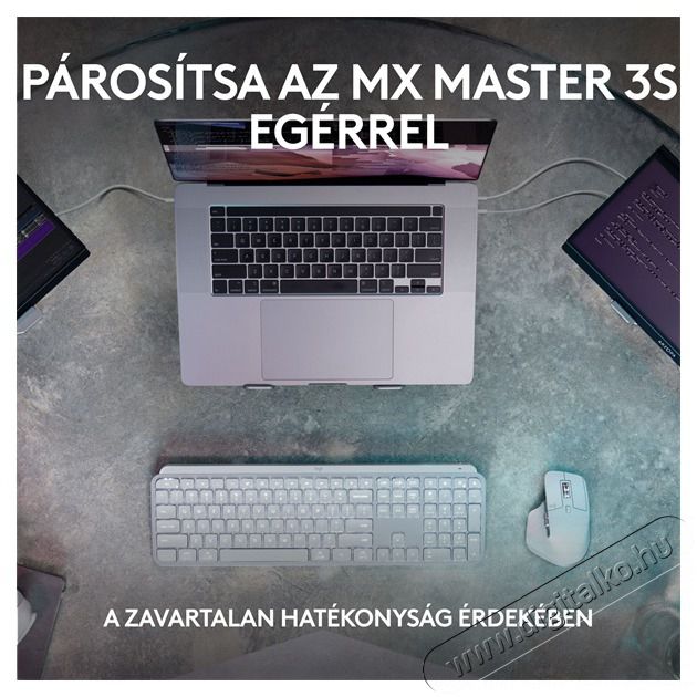 Logitech MX Keys S US sz&uuml;rke billentyűzet Iroda &eacute;s sz&aacute;m&iacute;t&aacute;stechnika - Billentyűzet / billentyűzet szett - Vezet&eacute;k n&eacute;lk&uuml;li - 476861