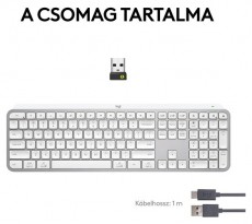 Logitech MX Keys S US sz&uuml;rke billentyűzet Iroda &eacute;s sz&aacute;m&iacute;t&aacute;stechnika - Billentyűzet / billentyűzet szett - Vezet&eacute;k n&eacute;lk&uuml;li - 476861