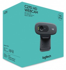 Logitech C270 720p fekete mikrofonos webkamera Iroda &eacute;s sz&aacute;m&iacute;t&aacute;stechnika - Webkamera - 339603