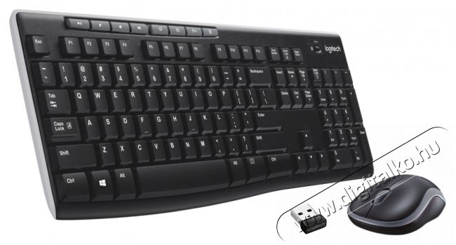 Logitech MK270 UK fekete vezet&eacute;k n&eacute;lk&uuml;li billentyűzet + eg&eacute;r Iroda &eacute;s sz&aacute;m&iacute;t&aacute;stechnika - Billentyűzet / billentyűzet szett - Vezet&eacute;k n&eacute;lk&uuml;li - 478583