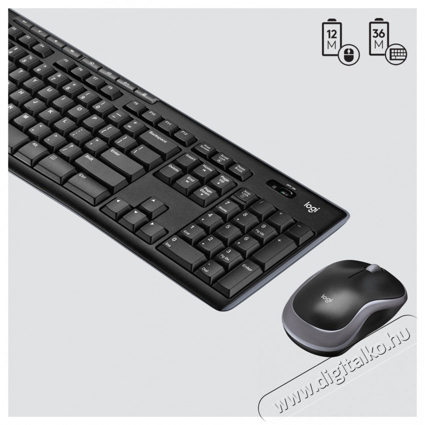 Logitech MK270 UK fekete vezet&eacute;k n&eacute;lk&uuml;li billentyűzet + eg&eacute;r Iroda &eacute;s sz&aacute;m&iacute;t&aacute;stechnika - Billentyűzet / billentyűzet szett - Vezet&eacute;k n&eacute;lk&uuml;li - 478583