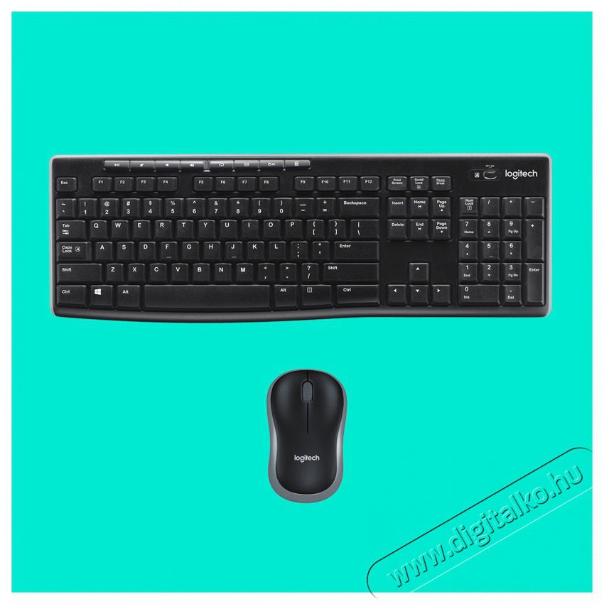 Logitech MK270 UK fekete vezet&eacute;k n&eacute;lk&uuml;li billentyűzet + eg&eacute;r Iroda &eacute;s sz&aacute;m&iacute;t&aacute;stechnika - Billentyűzet / billentyűzet szett - Vezet&eacute;k n&eacute;lk&uuml;li - 478583