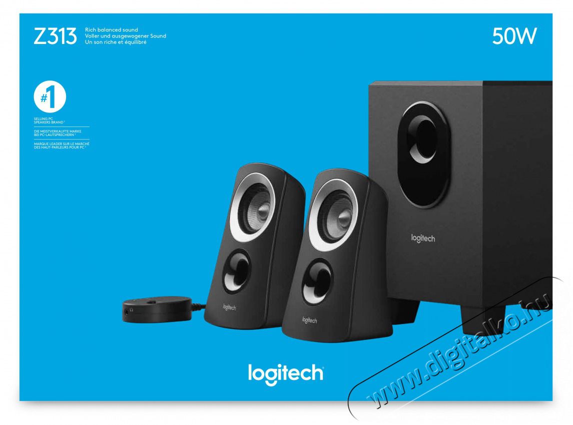 Logitech Z-313 jack 2.1 hangsz&oacute;r&oacute; (980-000413) Iroda &eacute;s sz&aacute;m&iacute;t&aacute;stechnika - PC hangsz&oacute;r&oacute; / hangfal - 321837