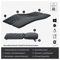 Logitech Ergo K860 Wireless Split Keyboard - US INTL Tv kieg&eacute;sz&iacute;tők - T&aacute;vvez&eacute;rlő - Wireless billentyűzet - 503377