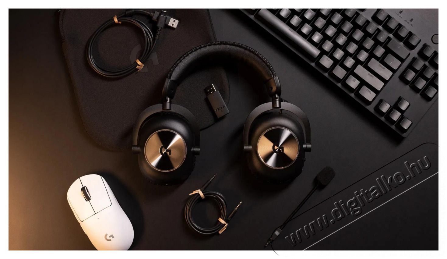 Logitech G PRO X 2 LIGHTSPEED Gaming Headset, fekete Audio-Video / Hifi / Multim&eacute;dia - F&uuml;l &eacute;s Fejhallgat&oacute;k - F&uuml;lhallgat&oacute; mikrofonnal / headset - 503376