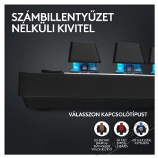 Logitech G PRO X TKL Lightspeed Tactile, fekete Iroda &eacute;s sz&aacute;m&iacute;t&aacute;stechnika - Billentyűzet / billentyűzet szett - Vezet&eacute;k n&eacute;lk&uuml;li - 503385