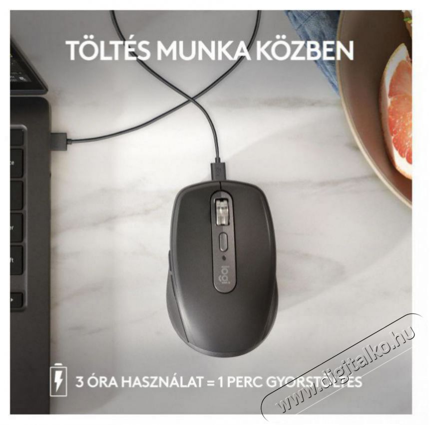 Logitech MX Anywhere 3S Graphite Iroda &eacute;s sz&aacute;m&iacute;t&aacute;stechnika - Eg&eacute;r - Vezet&eacute;k n&eacute;lk&uuml;li eg&eacute;r - 503378