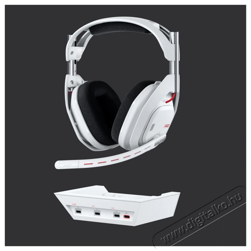 Logitech G A50 LIGHTSPEED, feh&eacute;r Audio-Video / Hifi / Multim&eacute;dia - F&uuml;l &eacute;s Fejhallgat&oacute;k - Fejhallgat&oacute; - 510109