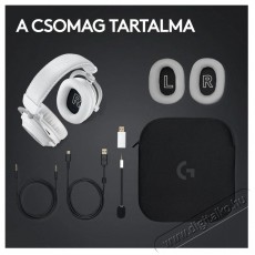 Logitech G PRO X 2 LIGHTSPEED Gaming Headset, feh&eacute;r Audio-Video / Hifi / Multim&eacute;dia - F&uuml;l &eacute;s Fejhallgat&oacute;k - Fejhallgat&oacute; - 510105