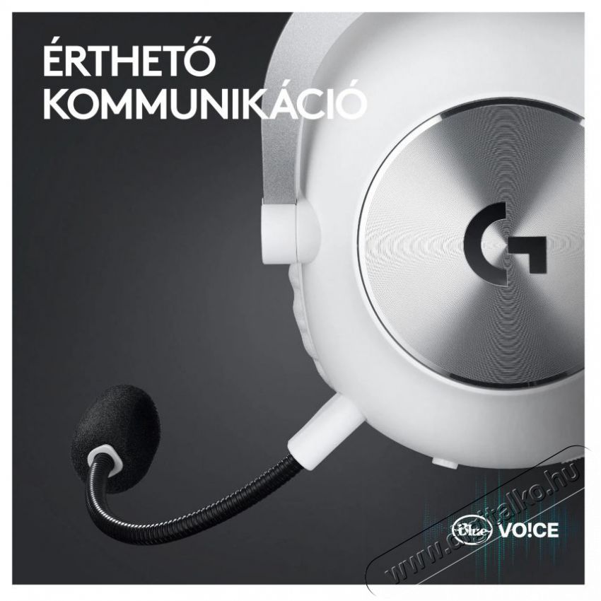 Logitech G PRO X 2 LIGHTSPEED Gaming Headset, feh&eacute;r Audio-Video / Hifi / Multim&eacute;dia - F&uuml;l &eacute;s Fejhallgat&oacute;k - Fejhallgat&oacute; - 510105