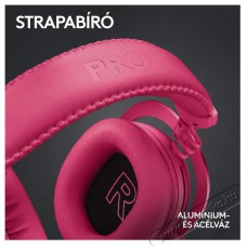 Logitech G PRO X 2 LIGHTSPEED Gaming Headset, r&oacute;zsasz&iacute;n Audio-Video / Hifi / Multim&eacute;dia - F&uuml;l &eacute;s Fejhallgat&oacute;k - Fejhallgat&oacute; mikrofonnal / headset - 510112