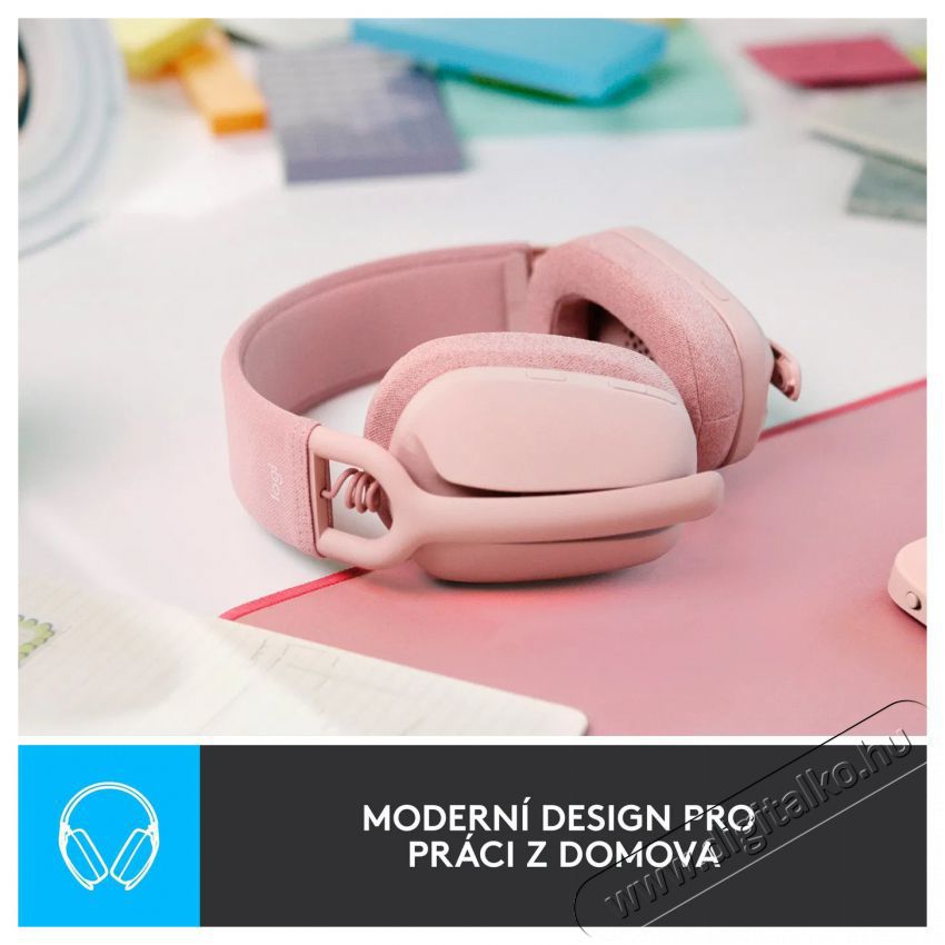 Logitech Zone Vibe 100 Rose Audio-Video / Hifi / Multim&eacute;dia - F&uuml;l &eacute;s Fejhallgat&oacute;k - Fejhallgat&oacute; mikrofonnal / headset - 518900