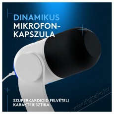 Logitech G Blue Yeti GX dinamikus RGB, off-white Fot&oacute;-Vide&oacute; kieg&eacute;sz&iacute;tők - Mikrofon - Fot&oacute;-vide&oacute; mikrofon - 525243