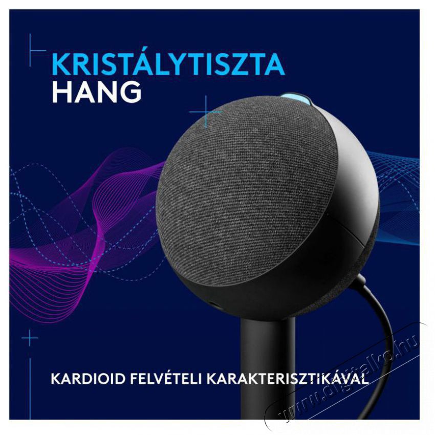 Logitech G Blue Yeti Orb RGB, fekete Fot&oacute;-Vide&oacute; kieg&eacute;sz&iacute;tők - Mikrofon - Fot&oacute;-vide&oacute; mikrofon - 525244