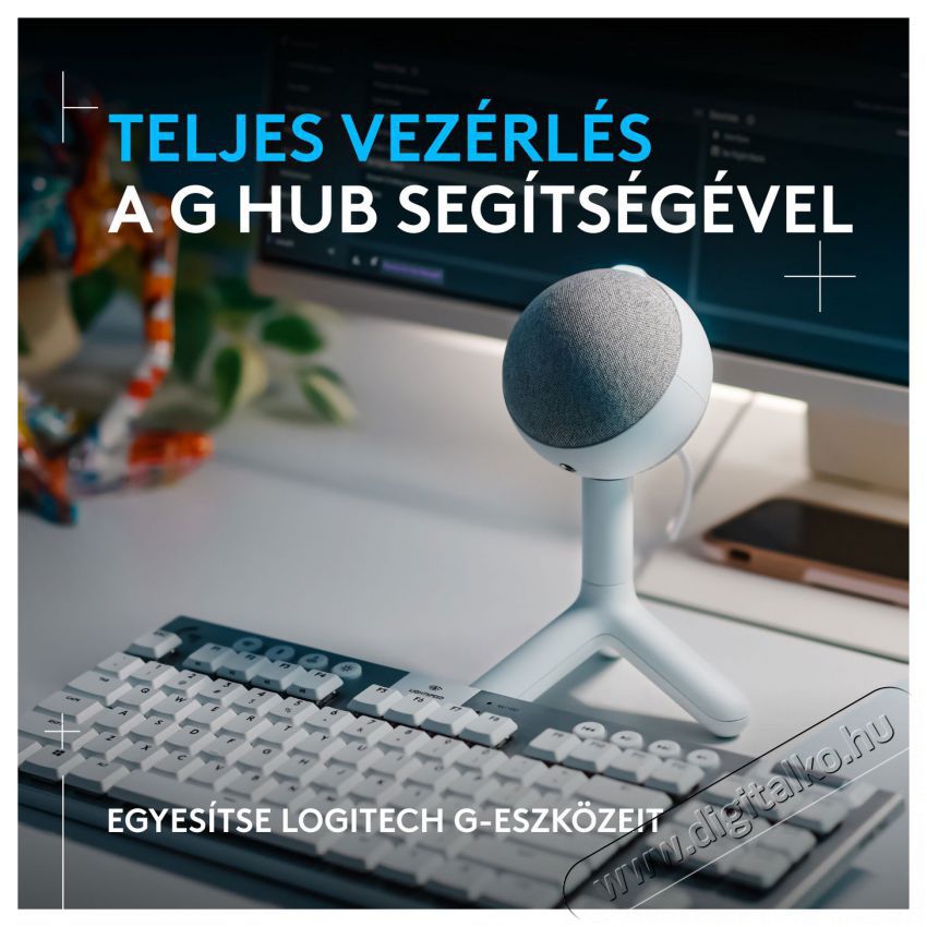Logitech G Blue Yeti Orb RGB, off-white Fot&oacute;-Vide&oacute; kieg&eacute;sz&iacute;tők - Mikrofon - Fot&oacute;-vide&oacute; mikrofon - 525240