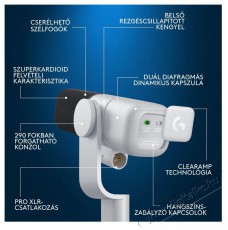 Logitech G Blue Yeti Studio, feh&eacute;r Fot&oacute;-Vide&oacute; kieg&eacute;sz&iacute;tők - Mikrofon - Fot&oacute;-vide&oacute; mikrofon - 525242