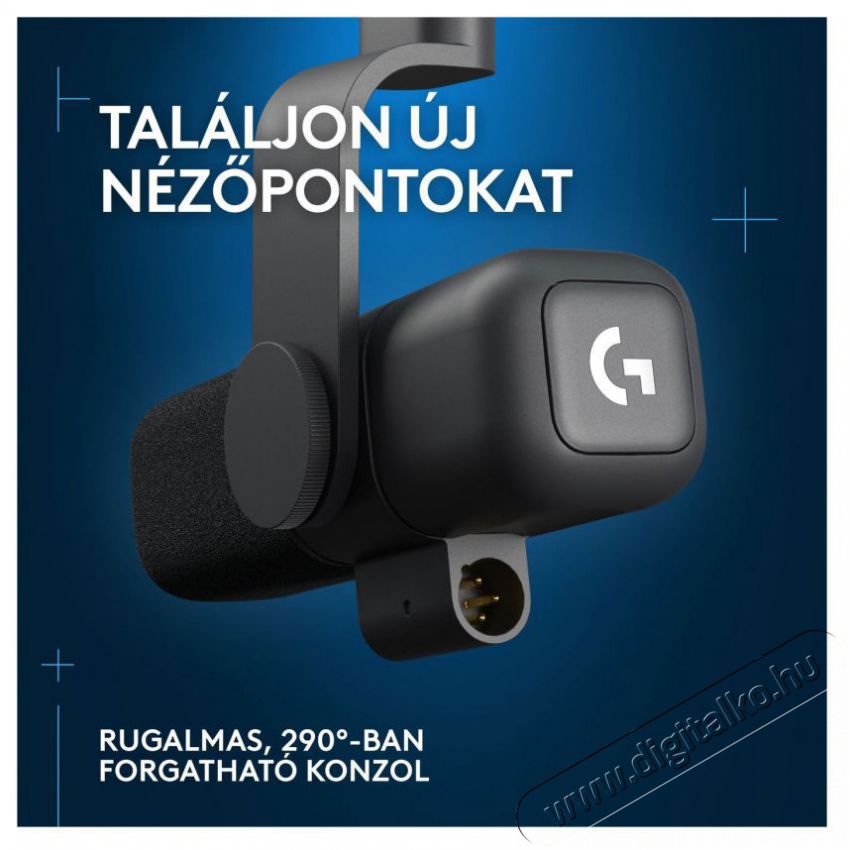 Logitech G Blue Yeti Studio, fekete Fot&oacute;-Vide&oacute; kieg&eacute;sz&iacute;tők - Mikrofon - Fot&oacute;-vide&oacute; mikrofon - 525241
