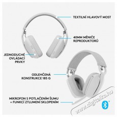 Logitech Zone Vibe 100 White fejhallgat&oacute; Audio-Video / Hifi / Multim&eacute;dia - F&uuml;l &eacute;s Fejhallgat&oacute;k - Fejhallgat&oacute; - 525236
