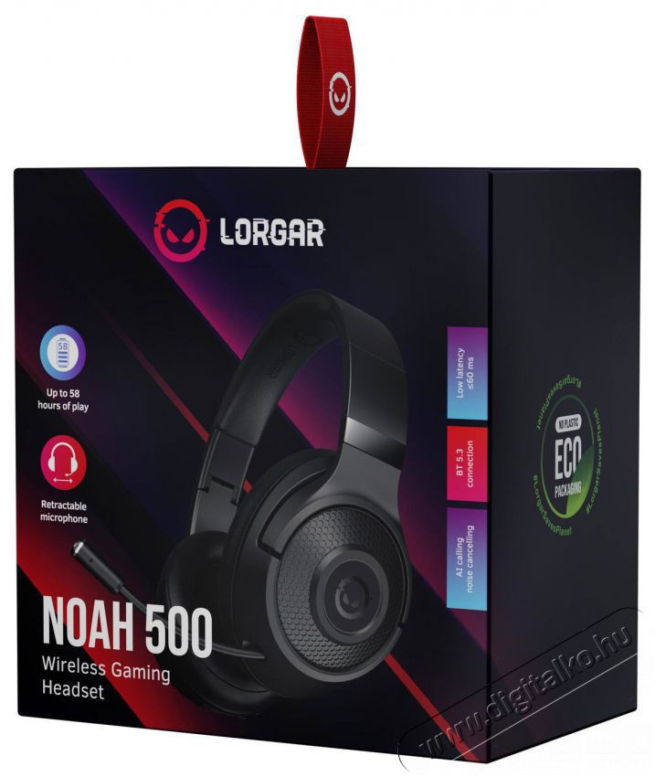 LORGAR Noah 500 Audio-Video / Hifi / Multim&eacute;dia - F&uuml;l &eacute;s Fejhallgat&oacute;k - Fejhallgat&oacute; mikrofonnal / headset - 510113