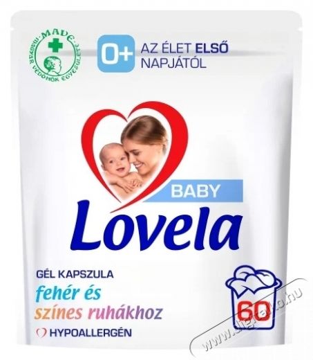 LOVELA Baby g&eacute;l kapszula 60 darab H&aacute;ztart&aacute;s / Otthon / K&uuml;lt&eacute;r - Tiszt&iacute;t&oacute; / mos&oacute; - Tiszt&iacute;t&oacute;szer - 537915