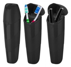 Luxplastic IRIS L-00626 nagy fogkefetartó utazáshoz, fekete, bézs vagy szürke színű Szépségápolás / Egészség - Száj / fog ápolás - Kiegészítő - 501802