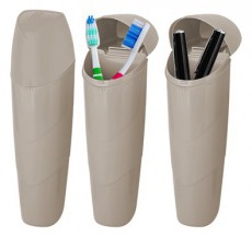 Luxplastic IRIS L-00626 nagy fogkefetart&oacute; utaz&aacute;shoz, fekete, b&eacute;zs vagy sz&uuml;rke sz&iacute;nű Sz&eacute;ps&eacute;g&aacute;pol&aacute;s / Eg&eacute;szs&eacute;g - Sz&aacute;j / fog &aacute;pol&aacute;s - Kieg&eacute;sz&iacute;tő - 501802