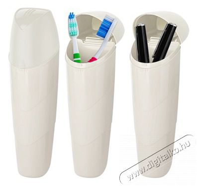 Luxplastic IRIS L-00626 nagy fogkefetart&oacute; utaz&aacute;shoz, fekete, b&eacute;zs vagy sz&uuml;rke sz&iacute;nű Sz&eacute;ps&eacute;g&aacute;pol&aacute;s / Eg&eacute;szs&eacute;g - Sz&aacute;j / fog &aacute;pol&aacute;s - Kieg&eacute;sz&iacute;tő - 501802