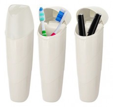 Luxplastic IRIS L-00626 nagy fogkefetart&oacute; utaz&aacute;shoz, fekete, b&eacute;zs vagy sz&uuml;rke sz&iacute;nű Sz&eacute;ps&eacute;g&aacute;pol&aacute;s / Eg&eacute;szs&eacute;g - Sz&aacute;j / fog &aacute;pol&aacute;s - Kieg&eacute;sz&iacute;tő - 501802