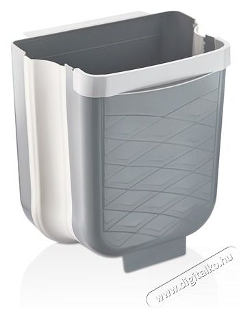 Luxplastic IRIS L-00869-2 &ouml;sszecsukhat&oacute;, ajt&oacute;ra akaszthat&oacute; szemetes 6 liter, sz&uuml;rke H&aacute;ztart&aacute;s / Otthon / K&uuml;lt&eacute;r - Lak&aacute;sfelszerel&eacute;s - Szemetes - 502384