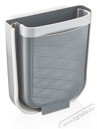 Luxplastic IRIS L-00869-2 &ouml;sszecsukhat&oacute;, ajt&oacute;ra akaszthat&oacute; szemetes 6 liter, sz&uuml;rke H&aacute;ztart&aacute;s / Otthon / K&uuml;lt&eacute;r - Lak&aacute;sfelszerel&eacute;s - Szemetes - 502384