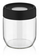 Luxplastic IRIS C-00114 Ring üveg tároló 425ml, fekete, elfántcsont vagy szürke színű Háztartás / Otthon / Kültér - Lakásfelszerelés - Tároló - 507226