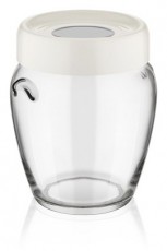 Luxplastic IRIS C-00138 Ring &uuml;veg t&aacute;rol&oacute; 580ml, fekete, elf&aacute;ntcsont vagy sz&uuml;rke sz&iacute;nű H&aacute;ztart&aacute;s / Otthon / K&uuml;lt&eacute;r - Lak&aacute;sfelszerel&eacute;s - T&aacute;rol&oacute; - 507229