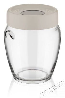 Luxplastic IRIS C-00138 Ring &uuml;veg t&aacute;rol&oacute; 580ml, fekete, elf&aacute;ntcsont vagy sz&uuml;rke sz&iacute;nű H&aacute;ztart&aacute;s / Otthon / K&uuml;lt&eacute;r - Lak&aacute;sfelszerel&eacute;s - T&aacute;rol&oacute; - 507229