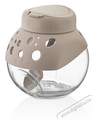 Luxplastic IRIS C-00269 Prisma billenthető &uuml;veg t&aacute;rol&oacute; kan&aacute;llal 500ml, antracit, elf&aacute;ntcsont vagy piros sz&iacute;nű H&aacute;ztart&aacute;s / Otthon / K&uuml;lt&eacute;r - Lak&aacute;sfelszerel&eacute;s - T&aacute;rol&oacute; - 507230