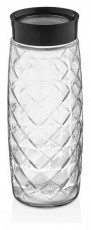 Luxplastic IRIS C-00396 Visible Crystal üveg tároló 1.600ml, fekete vagy elfántcsont színű Háztartás / Otthon / Kültér - Lakásfelszerelés - Tároló - 507223