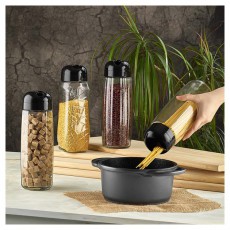 Luxplastic IRIS C-00441 Round Crystal &uuml;veg t&aacute;rol&oacute; 1.600ml, fekete vagy elf&aacute;ntcsont sz&iacute;nű H&aacute;ztart&aacute;s / Otthon / K&uuml;lt&eacute;r - Lak&aacute;sfelszerel&eacute;s - T&aacute;rol&oacute; - 507221